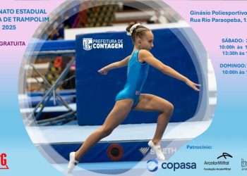 Campeonato estadual de ginástica de trampolim acontece neste fim semana em Contagem