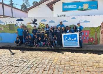 Mural artístico em escola no Sul de Minas inspira preservação da água