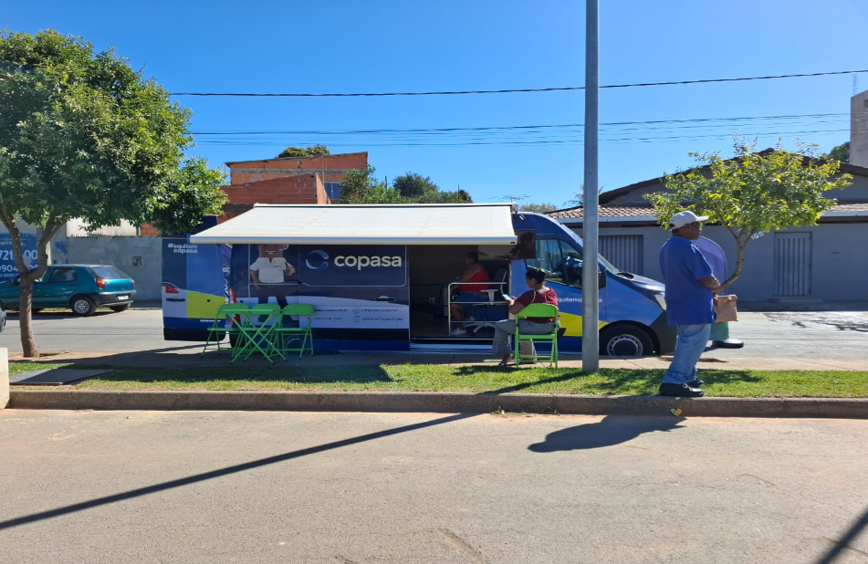 Agência Móvel da Copasa participa do Dia da Cidadania em Varjão de Minas e São Gonçalo do Abaeté